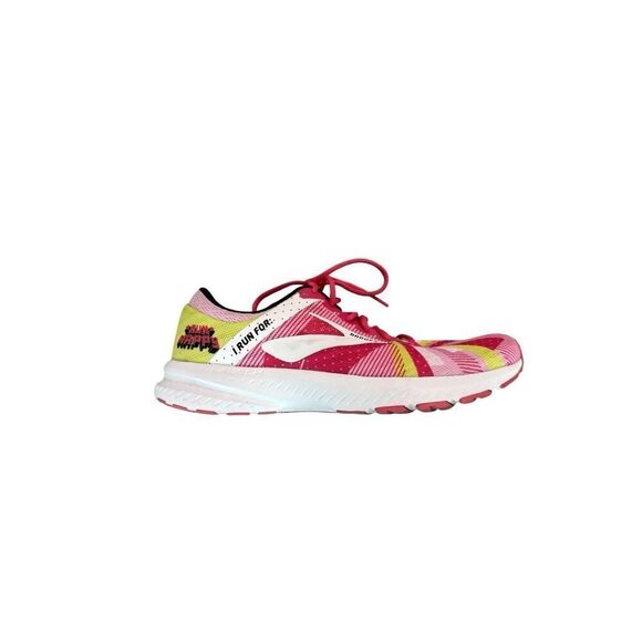 Brooks Launch 6 Run Happy Womens Pink White Limited Edition Running Shoes Sz 11 - Picture 7 of 7